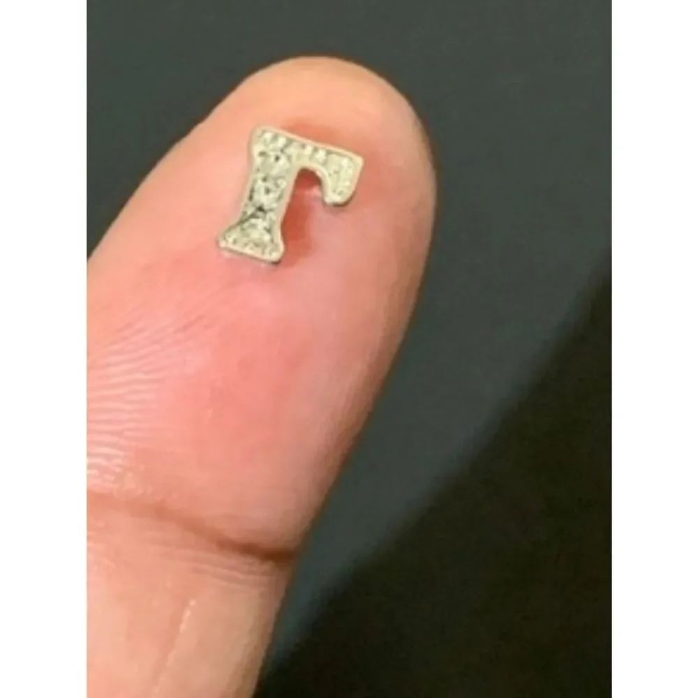 Letter Y Rhinestone Charm For Floating Lockets